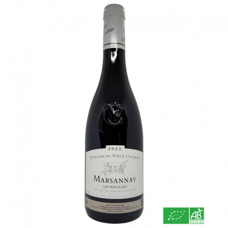 BOURGOGNE MARSANNAY Rouge Domaine du Vieux Collège - Les Récilles 2022