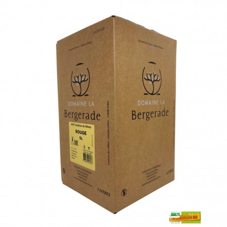 COSTIÈRES DE NÎMES Domaine la Bergerade - la Bergerade Rouge BIB 5 Litres 2023