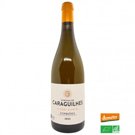 CORBIÈRES Blanc Château de Caraguilhes - La Font Blanche 2025